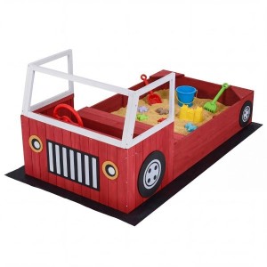 Medinė smėlio dėžė Automobilis II